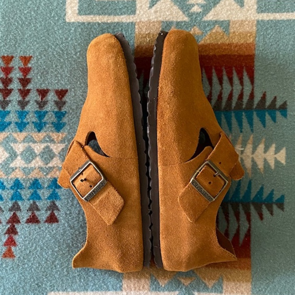 Birkenstock Suede London in Mink